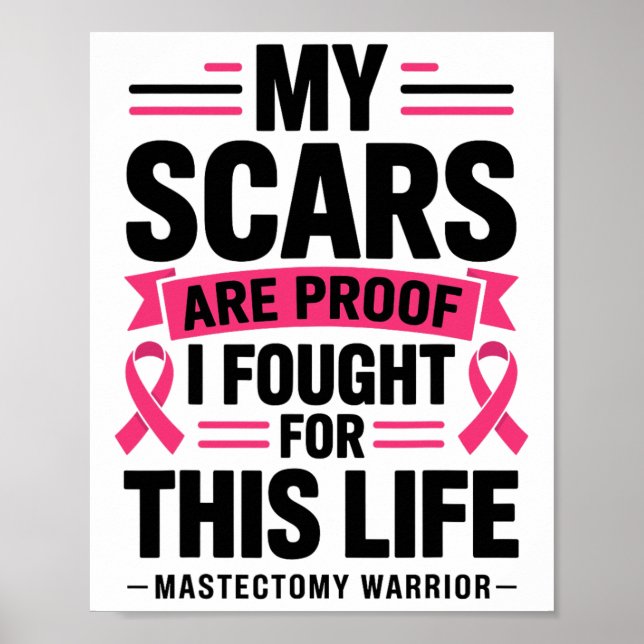 Affiche Mastectomie Funny Cancer du Sein 1 (Devant)
