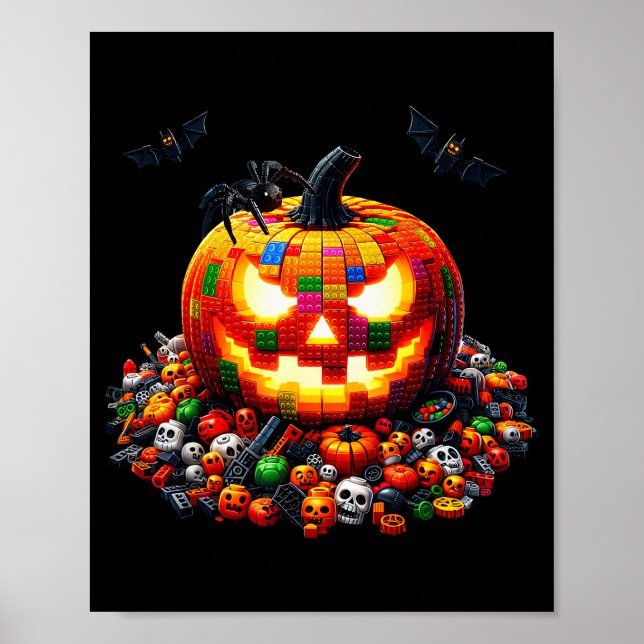 Affiche Master Builder Blocks Bricks Building Pumpkin Hall (Devant)