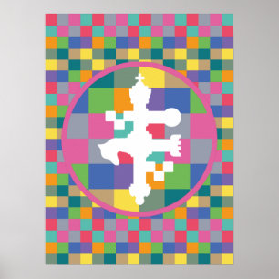 Affiche Master Chess Couleurs Carrés spéciales par Masanse
