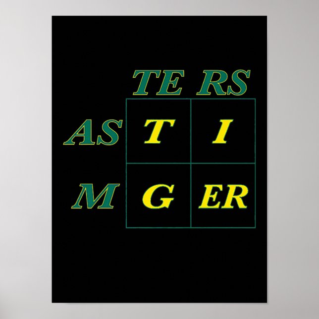 Affiche Masters de Tiger Goat Woods (Devant)