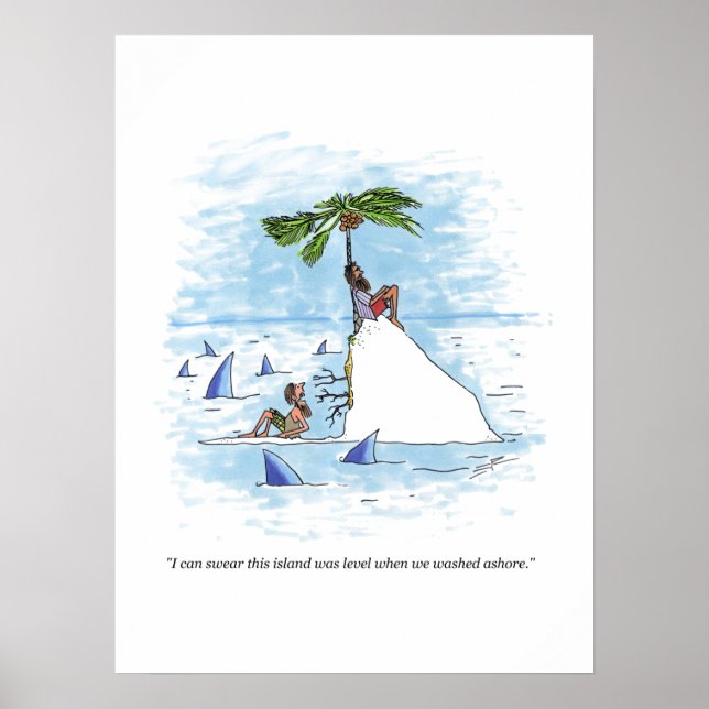 Affiche mat de l'île (Devant)