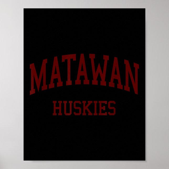 Affiche Matawan Regional High School Hs Aberdeen Nj Retro  (Devant)