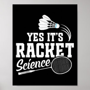 Affiche Match de badminton Volant Oui C'est un joueur de b