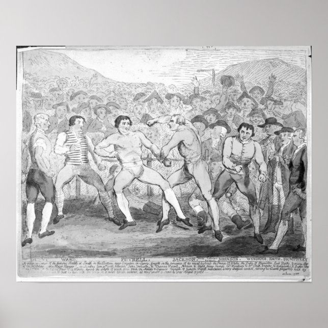 Affiche Match de boxe entre Thomas Futrell et John (Devant)