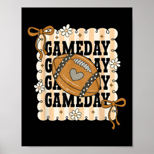 Affiche Match de Football Coquette, Maman de Football d'Au