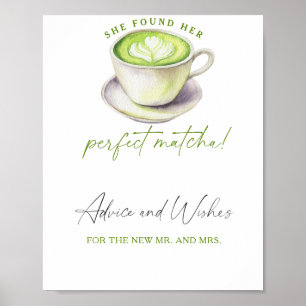 Affiche Matcha - Conseils et Vœux pour les Nouveaux Mariés