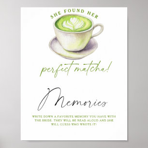 Affiche Matcha tea Memories avec la mariée
