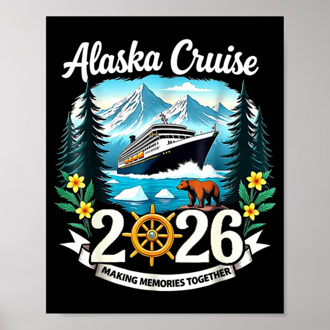 Affiche Matching Family Friends And Group Alaska Cruise 20 (Devant)