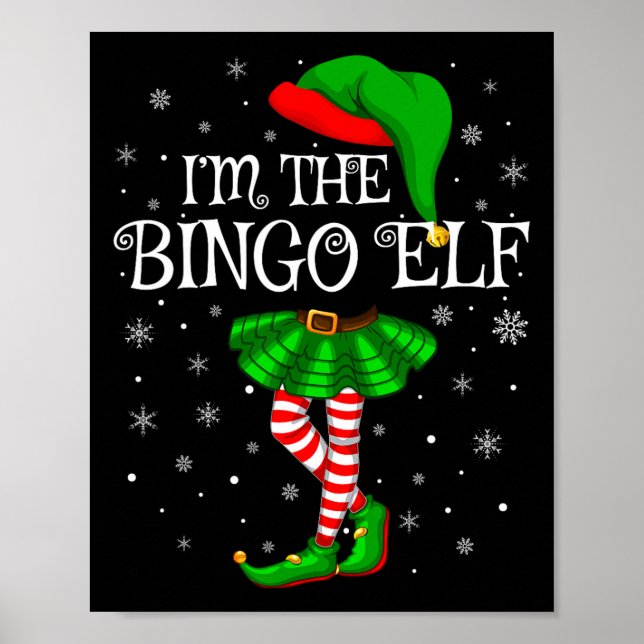 Affiche Matching Family Group I'm The Bingo Elf Christmas  (Devant)