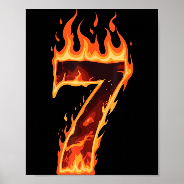 Affiche Matching Six Seven Flaming Ice Funny Meme 67 Coupl (Devant)