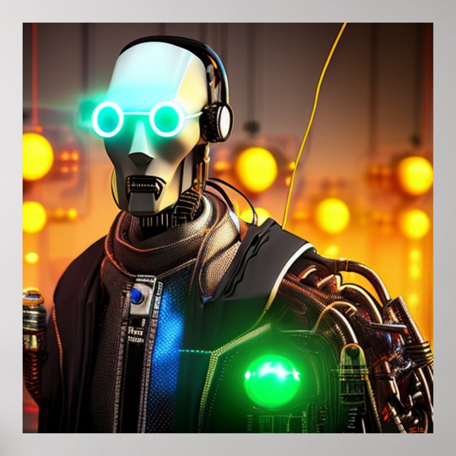 Affiche mate Robot 2 (Devant)