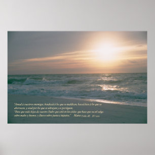 Affiche Mateo 5: 44, 45 con Salida del Sol