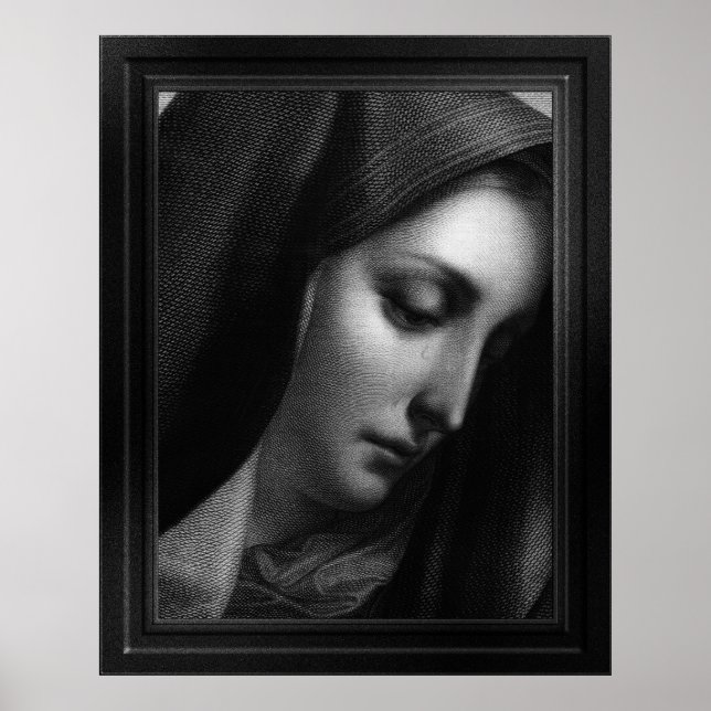 Affiche Mater Dolorosa Engraving par Carlo Dolci (Devant)