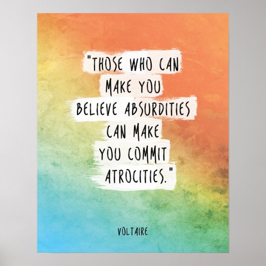 Affiche Materialiste D Humanisme D Affiche De Citation De Zazzle Fr