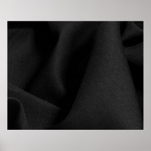 Affiche Matériau en tissu noir