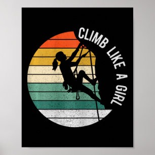 Affiche Matériel d'escalade Climb Like A Girl Enfants Femm