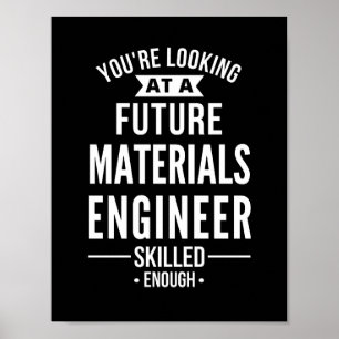 Affiche matériel ingénieur cadeau