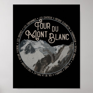 Affiche Matériel Tour Du Mont Blanc Sentier de Randonnée E