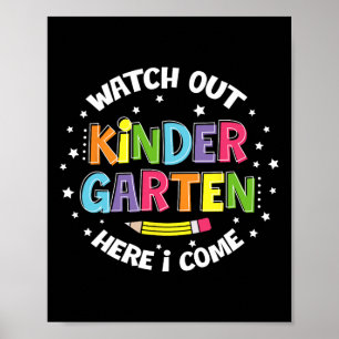 Affiche Maternelle Attention Me Voici De Retour À L'école