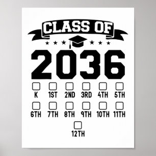Affiche Maternelle Cl de 2036 Première Journée d'École Vér