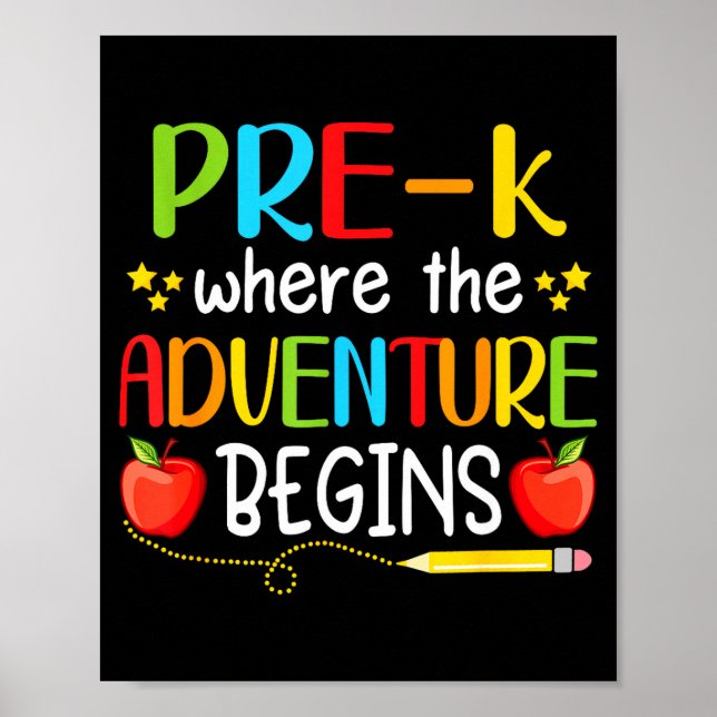 Affiche Maternelle où l'aventure commence retour à l'école (Devant)