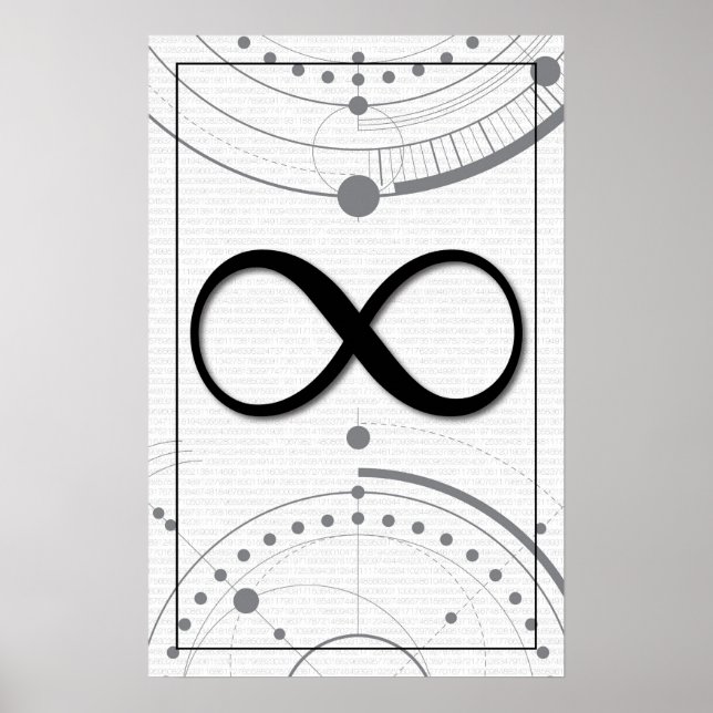 Affiche Math Art - Infinité (Devant)