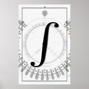 Affiche Math Art - Intégral