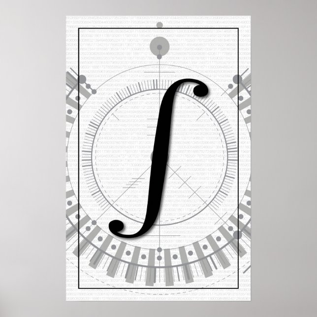Affiche Math Art - Intégral (Devant)