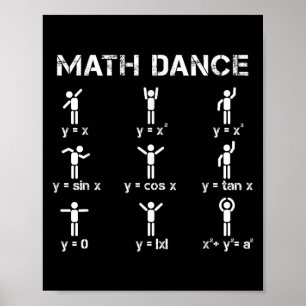 Affiche Math Dance Algebraic Fonctions Funny Teacher Chemi