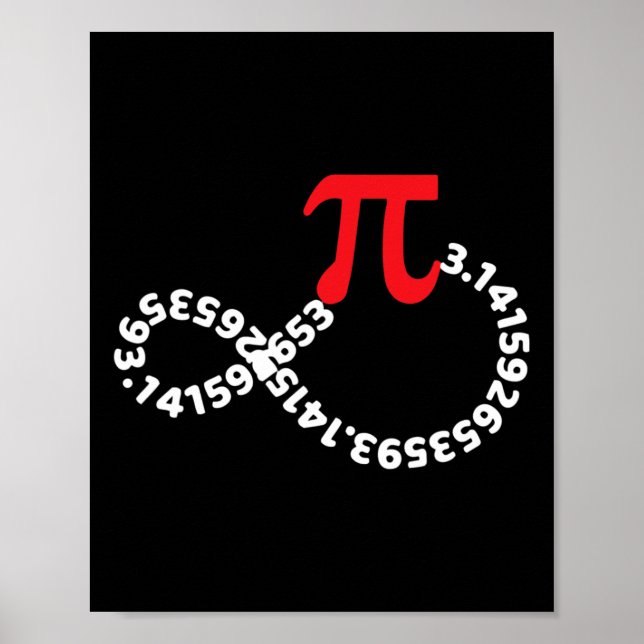 Affiche Math Enseignant Mathématiques Pi Symbole Pi Joyeux (Devant)