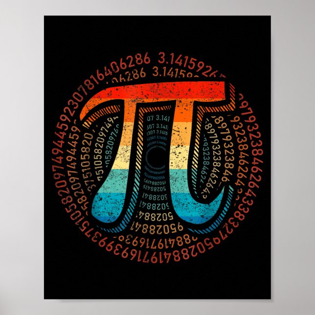 Affiche Math Est Simple Comme Pi Prof De Mathématiques Bon (Devant)