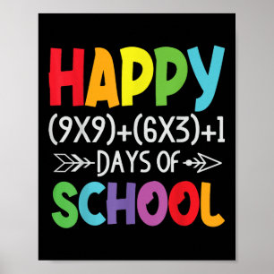 Affiche Math Formula 100 Jours De Cadeaux Scolaires Enseig