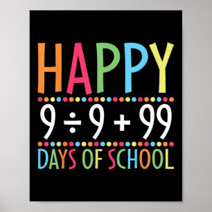 Affiche Math Formula 100 Jours D'École Drôle Enseignant Ma