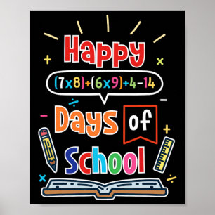 Affiche Math Formula 100 Jours D'École Joyeux 100E Jour De