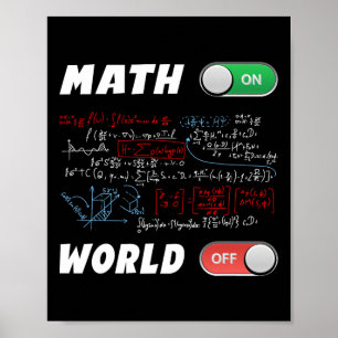Affiche Math Geeks Pi Day Math sur le monde entier