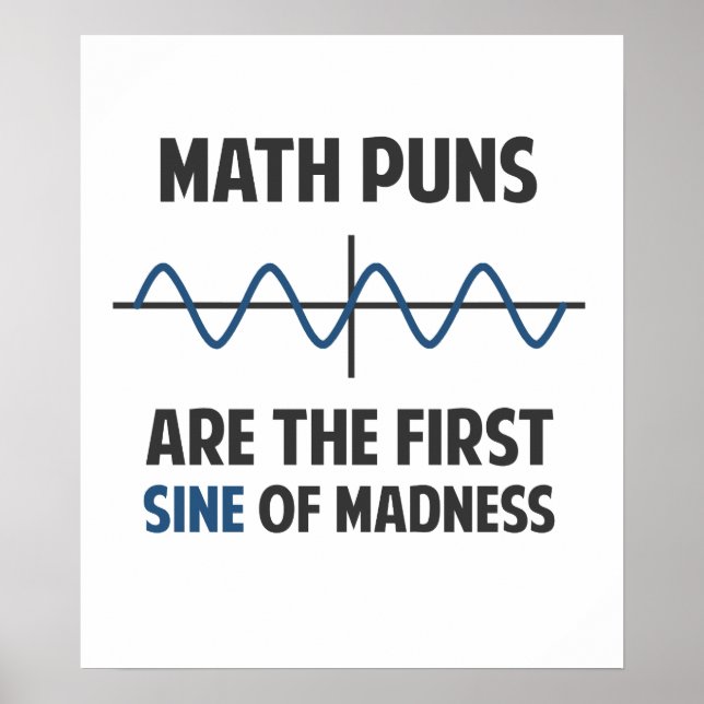 Affiche Math Puns Premier Sine of Madness (Devant)