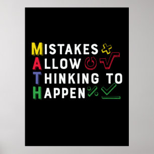 Affiche Math Teacher Math Allow Happen