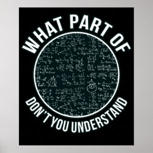 Affiche Math Teacher Sarcasm Mathematics Maths Student