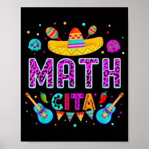 Affiche Mathcita cinq mai professeur de mathématiques léop
