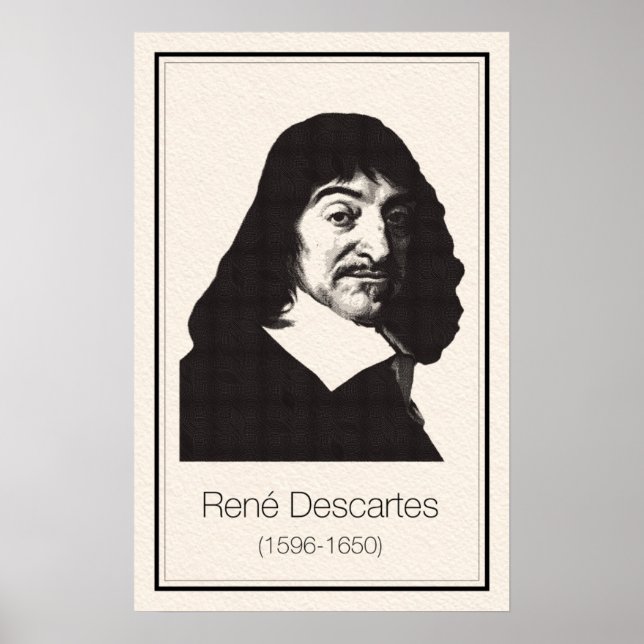 Affiche Mathématiciens - Descartes (Devant)