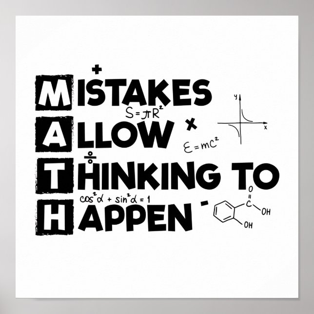 Affiche Mathématiciens | Étudiants Mathématiques Mathémati (Devant)