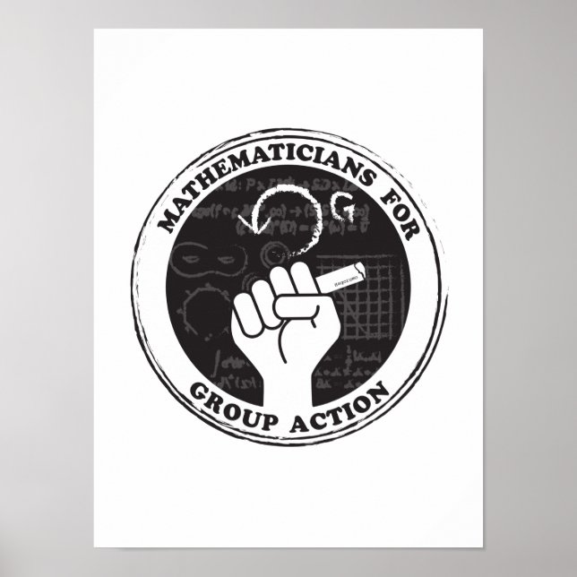 Affiche Mathématiciens pour l'affiche d'action collective (Devant)