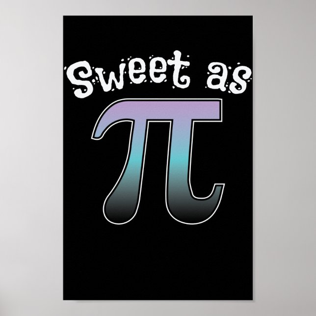 Affiche Mathematik Sweet comme Pi (Devant)
