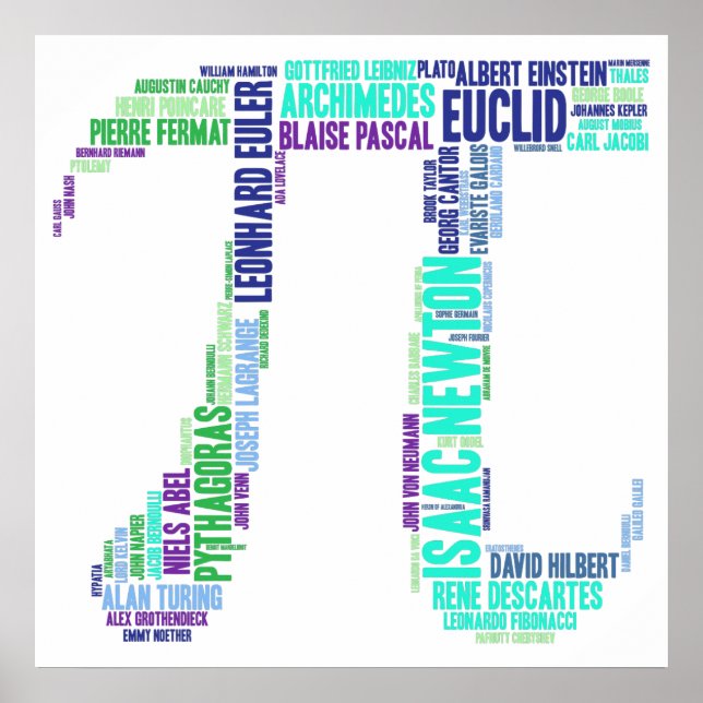 Affiche mathématique (Devant)