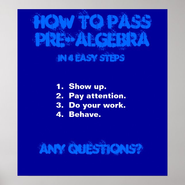 affiche mathématique (Devant)