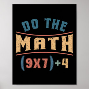 Affiche Mathématiques Amusantes 67 Équation de Mème Faites