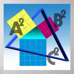 Affiche Mathématiques colorées