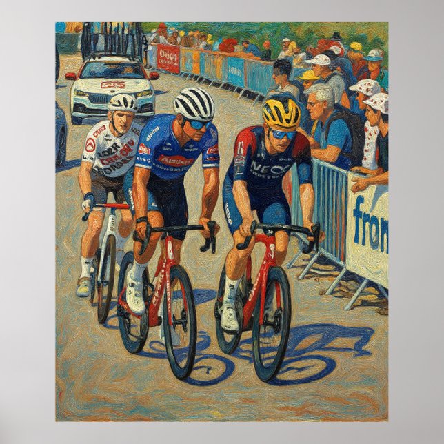 Affiche Mathieu van der Poel Tour de France 2022 7e Étape (Devant)