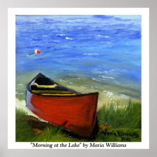 Affiche Matin à l'affiche du lac par Maria Williams