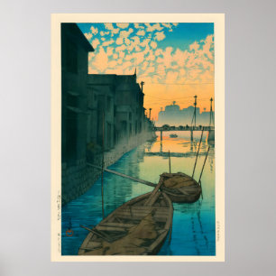 Affiche Matin à Onegishi By Kawase Hasui